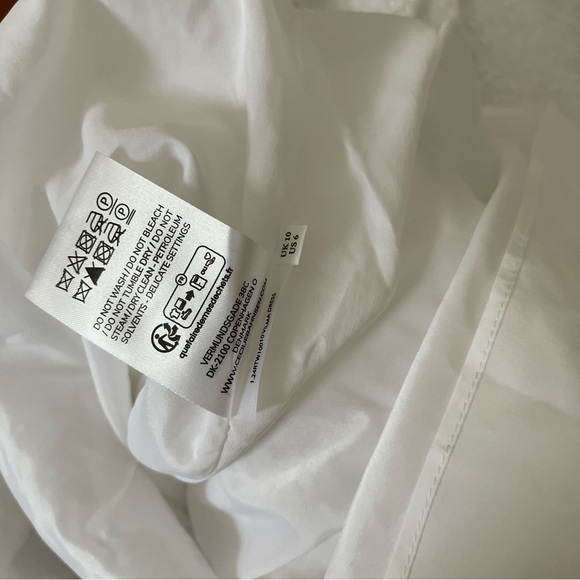 NWT Cecilie Bahnsen Vilma Dress in White Couture Wedding Gown Dramatic Bow Bride - Picture 15 of 16